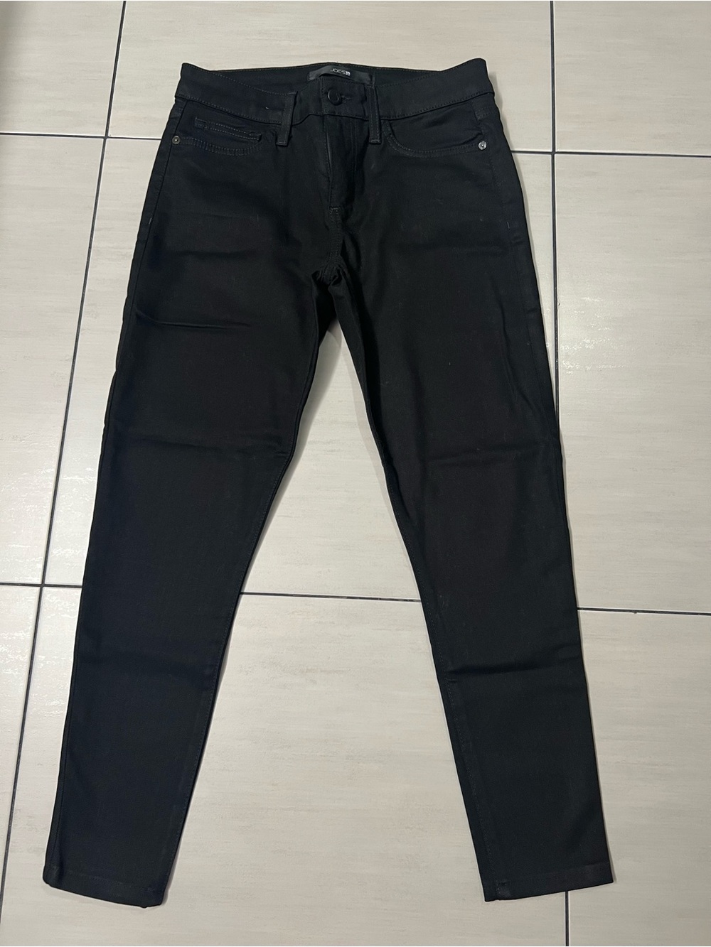Joe's Jeans "The Skinny" Black Mid-rise Stretch Denim Jeans Size 27
